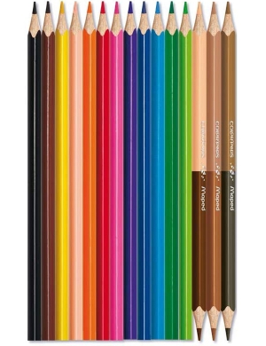 Maped Color'Peps World Part Duo Tip Colouring Pencils 15pk